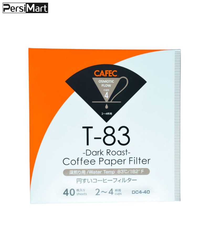 cafec T-83 paper filter | for 2~4 cups | 40 sheets