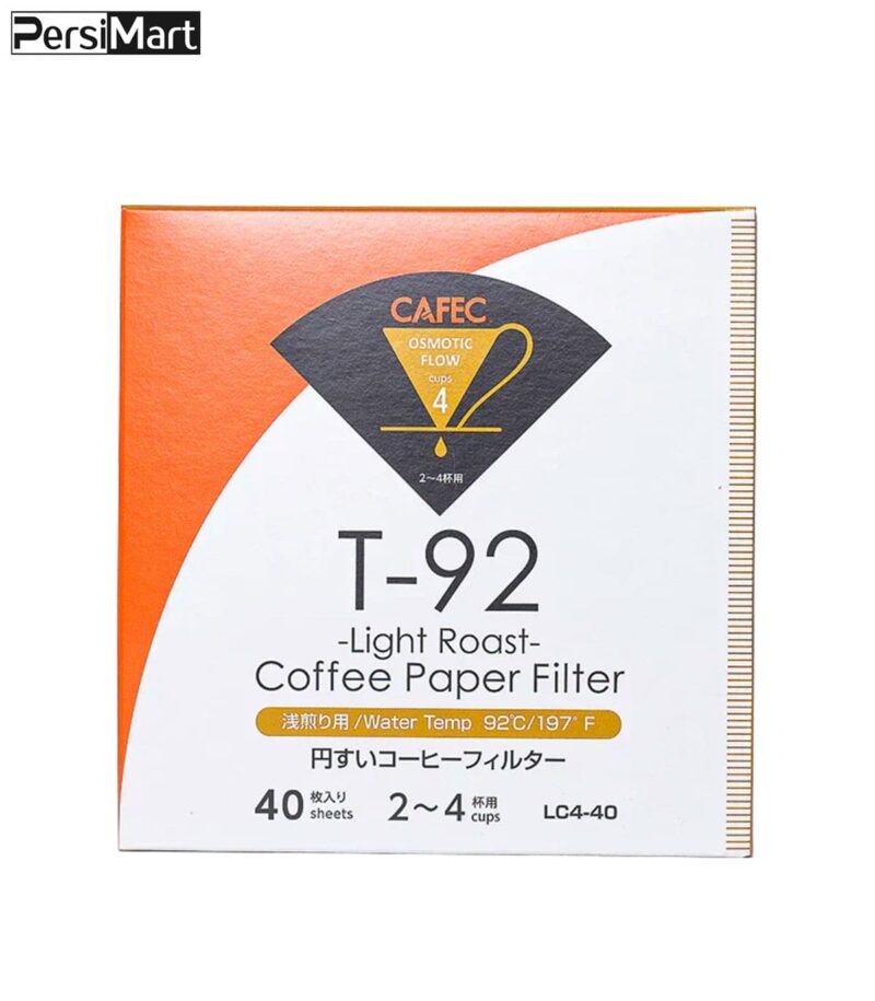 cafec T-92 paper filter | for 2~4 cups | 40 sheets