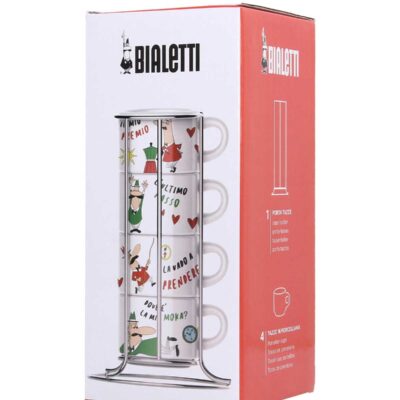 ست 4 عددی فنجان کاپوچینو بیالتی با پایه