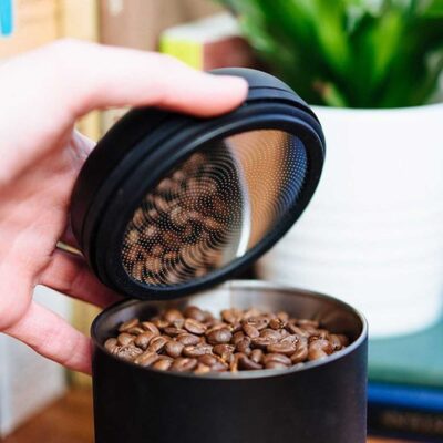 بانکه قهوه فلو مدل اتموس | 0.7 لیتر | مشکی